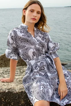 zoe kratzmann Cater Dress-Black Paisley|Women Dresses