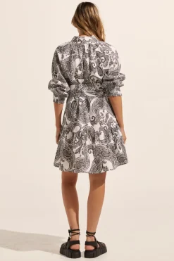 zoe kratzmann Cater Dress-Black Paisley|Women Dresses