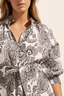 zoe kratzmann Cater Dress-Black Paisley|Women Dresses