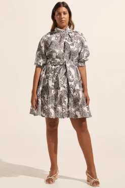 zoe kratzmann Cater Dress-Black Paisley|Women Dresses