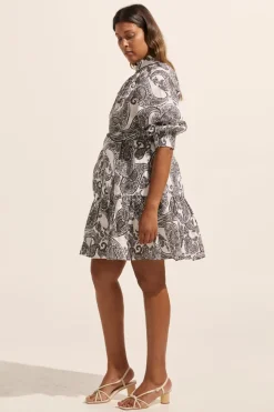 zoe kratzmann Cater Dress-Black Paisley|Women Dresses