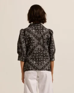 zoe kratzmann Clarity Top-Black Bandana|Women Tops