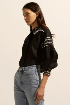 zoe kratzmann Coax Top-Black|Women Tops