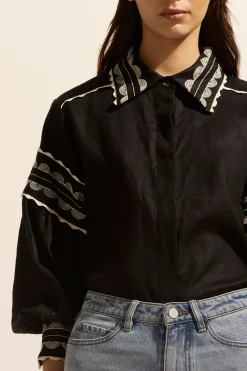 zoe kratzmann Coax Top-Black|Women Tops