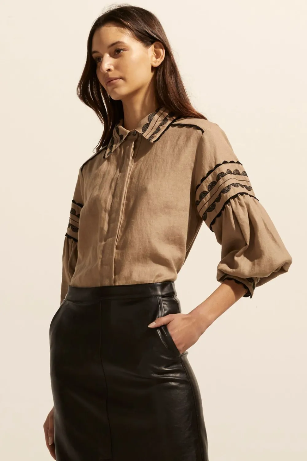 zoe kratzmann Coax Top-Stone|Women Tops