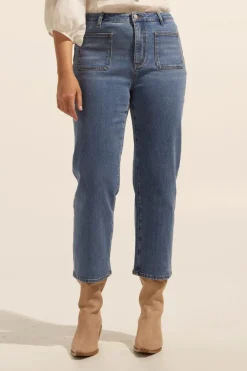 zoe kratzmann College Jean-Mid Denim|Women Bottoms