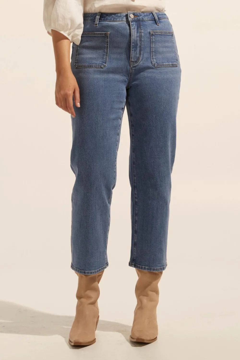 zoe kratzmann College Jean-Mid Denim|Women Bottoms
