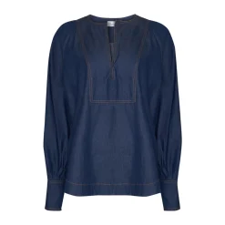 zoe kratzmann Collude Top-Dark Chambray|Women Tops