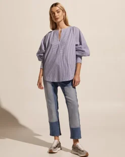 zoe kratzmann Collude Top-Navy Stripe|Women Tops
