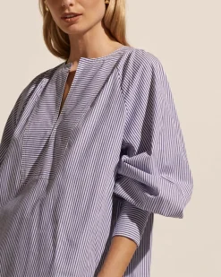 zoe kratzmann Collude Top-Navy Stripe|Women Tops