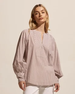 zoe kratzmann Collude Top-Toast Stripe|Women Tops