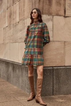 zoe kratzmann Confide Dress-Kaleidoscope Check|Women Dresses