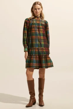 zoe kratzmann Confide Dress-Kaleidoscope Check|Women Dresses