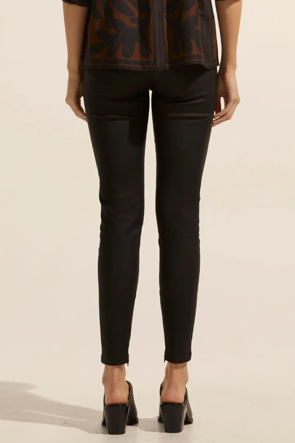 zoe kratzmann Contest Pant-Black Coated|Women Bottoms