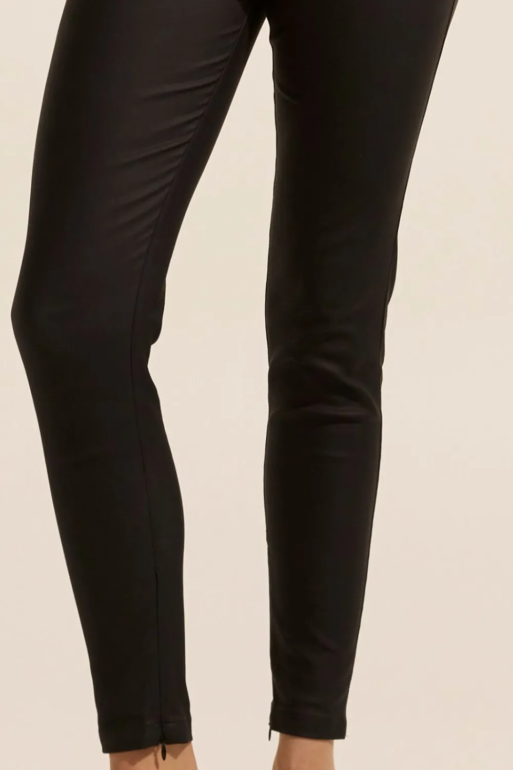 zoe kratzmann Contest Pant-Black Coated|Women Bottoms