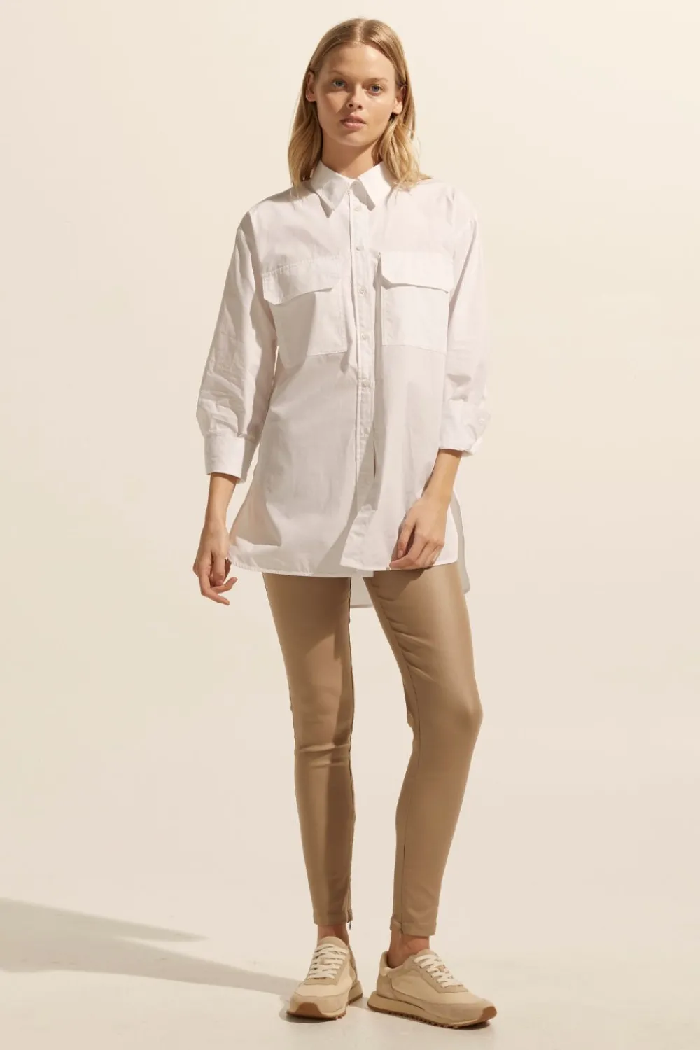 zoe kratzmann Contest Pant-Stone Coated|Women Bottoms