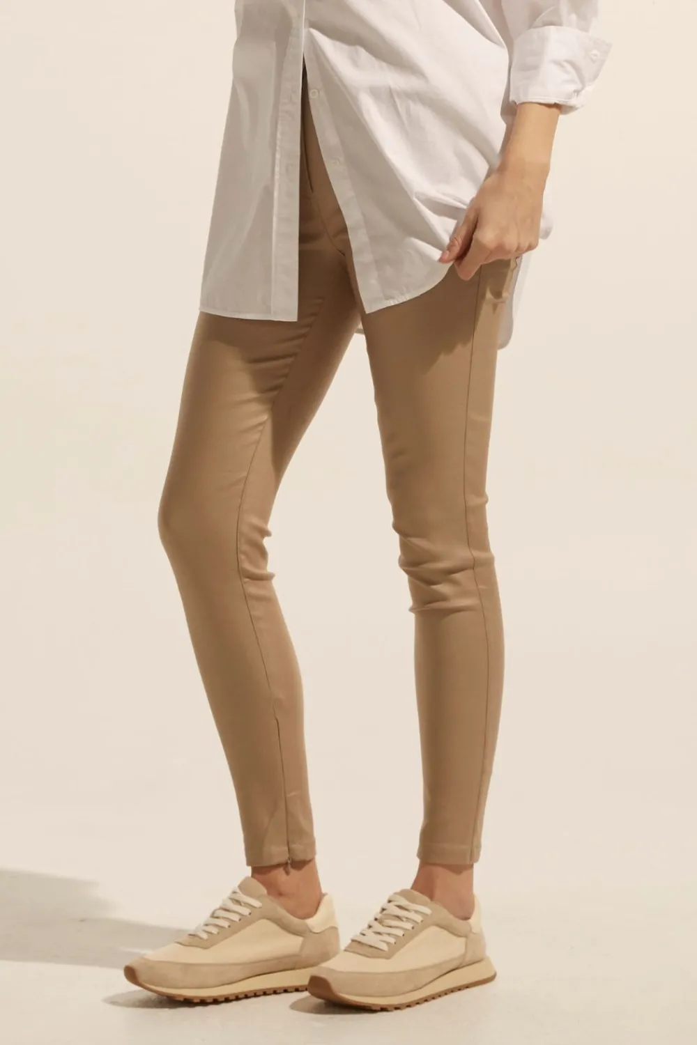zoe kratzmann Contest Pant-Stone Coated|Women Bottoms
