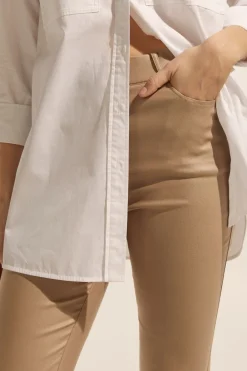 zoe kratzmann Contest Pant-Stone Coated|Women Bottoms