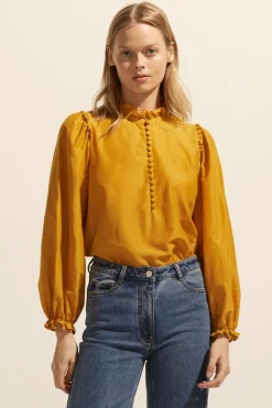 zoe kratzmann Context Top-Ochre|Women Tops