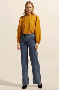 zoe kratzmann Context Top-Ochre|Women Tops