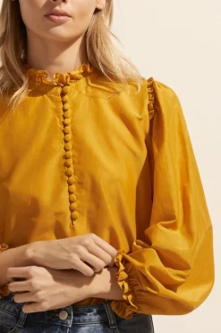 zoe kratzmann Context Top-Ochre|Women Tops