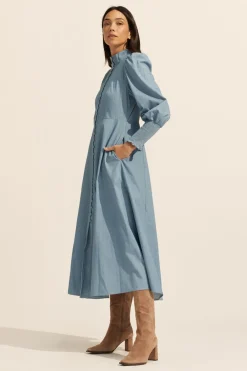 zoe kratzmann Crave Dress-Chambray|Women Dresses