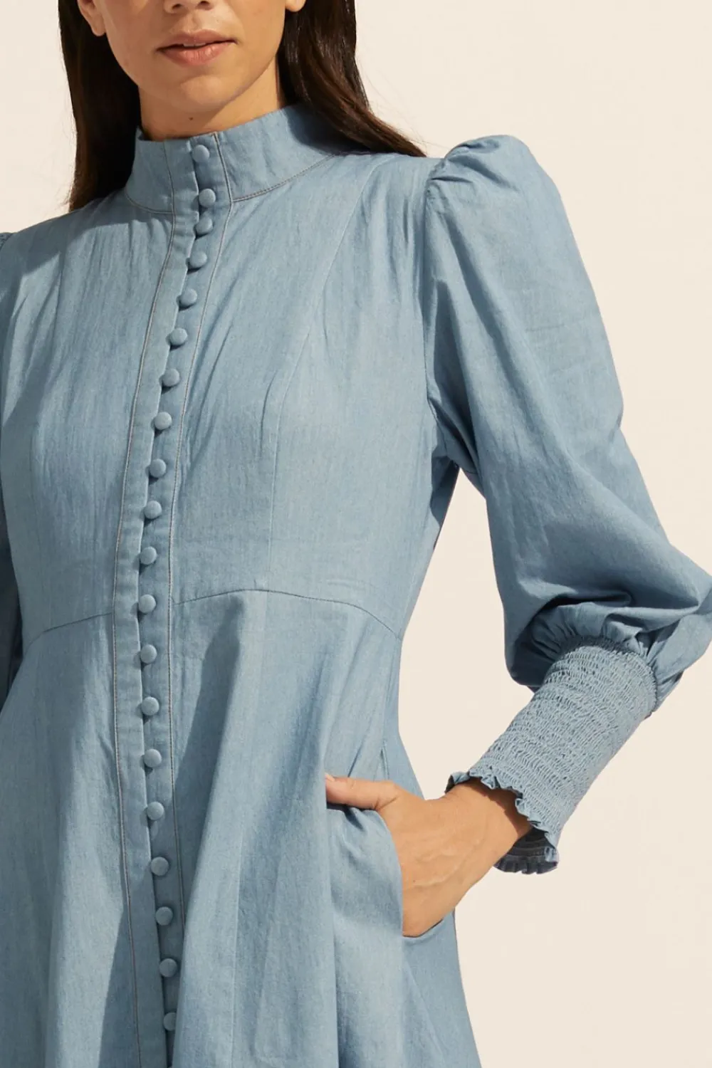 zoe kratzmann Crave Dress-Chambray|Women Dresses