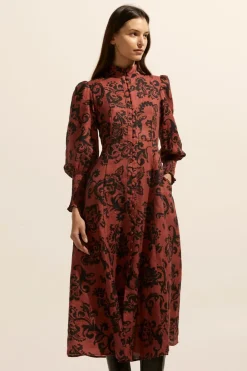 zoe kratzmann Crave Dress-Clay Floral|Women Dresses