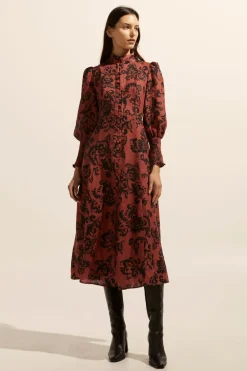 zoe kratzmann Crave Dress-Clay Floral|Women Dresses