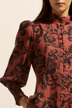 zoe kratzmann Crave Dress-Clay Floral|Women Dresses