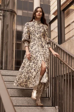 zoe kratzmann Crave Dress-Ochre Floral|Women Dresses