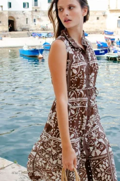 zoe kratzmann Crescent Dress-Choc Mosaic|Women Dresses