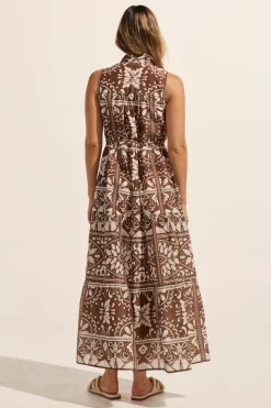 zoe kratzmann Crescent Dress-Choc Mosaic|Women Dresses