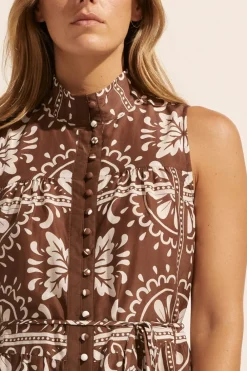 zoe kratzmann Crescent Dress-Choc Mosaic|Women Dresses