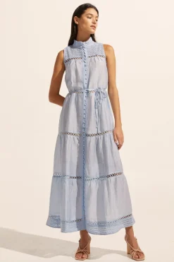 zoe kratzmann Crescent Dress-Sky|Women Dresses
