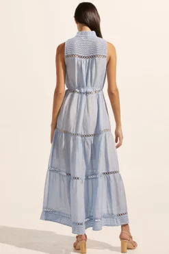 zoe kratzmann Crescent Dress-Sky|Women Dresses