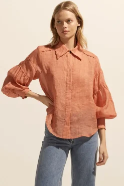 zoe kratzmann Dash Top-Apricot|Women Tops