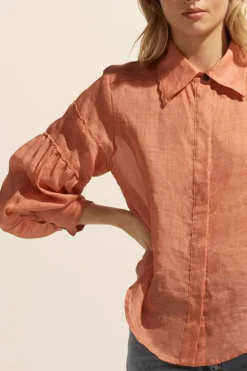 zoe kratzmann Dash Top-Apricot|Women Tops