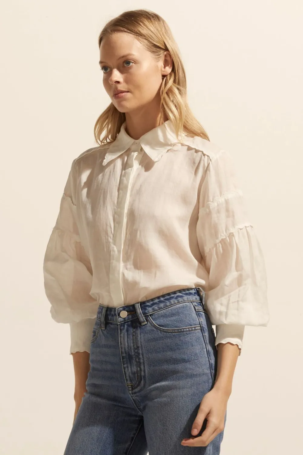 zoe kratzmann Dash Top-Cream|Women Tops