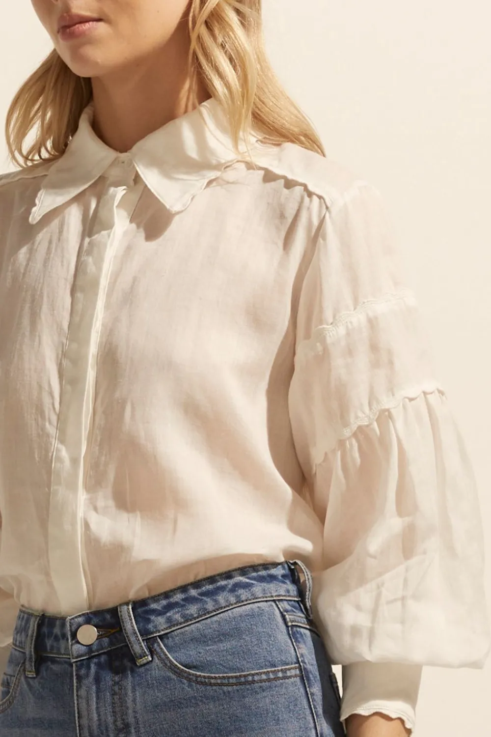 zoe kratzmann Dash Top-Cream|Women Tops