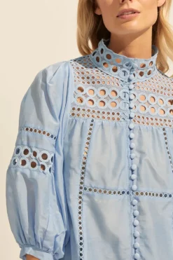 zoe kratzmann Dedicate Top-Pale Blue|Women Tops