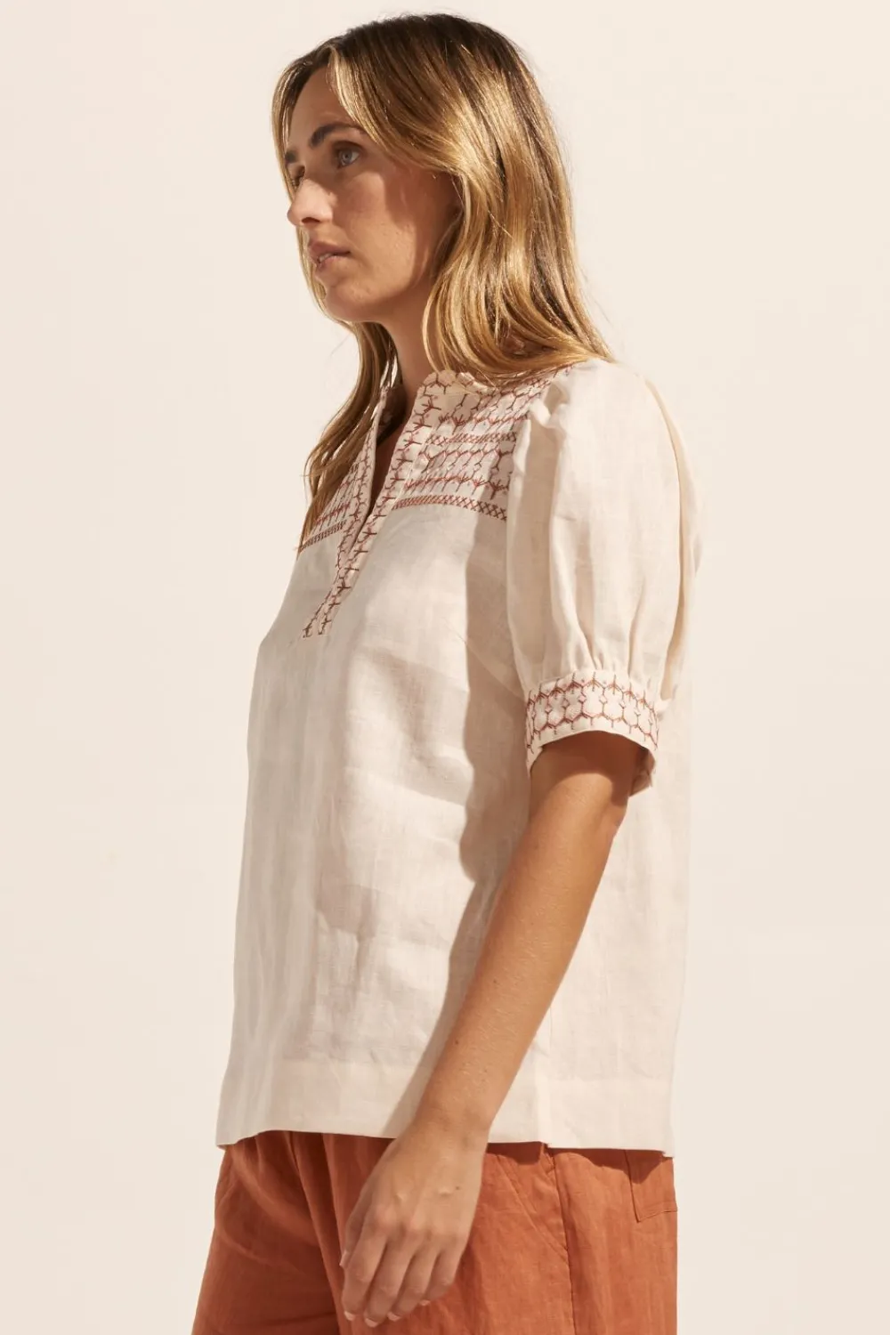 zoe kratzmann Dialect Top-Ivory|Women Tops