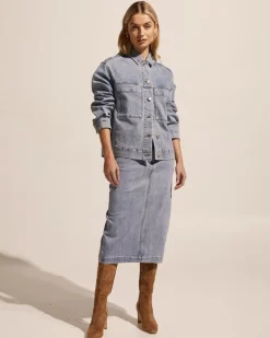zoe kratzmann Edit Jacket-Washed Denim|Women Jackets