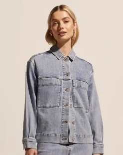 zoe kratzmann Edit Jacket-Washed Denim|Women Jackets