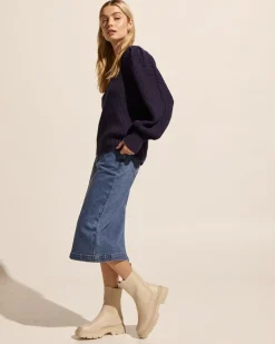 zoe kratzmann Element Skirt-Mid Denim|Women Bottoms