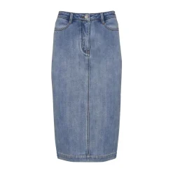 zoe kratzmann Element Skirt-Washed Denim|Women Bottoms