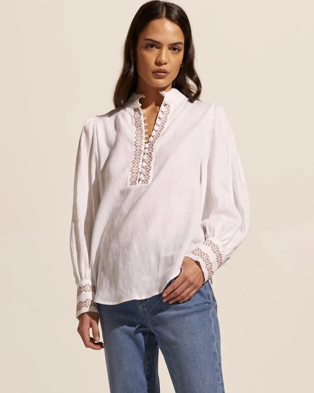 zoe kratzmann Emerge Top-Porcelain|Women Tops