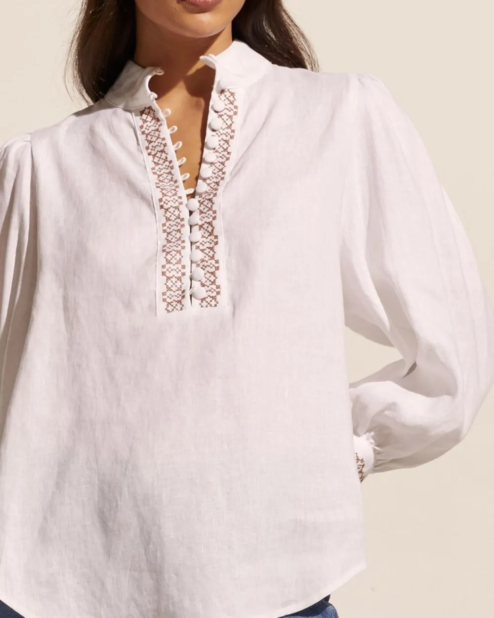 zoe kratzmann Emerge Top-Porcelain|Women Tops