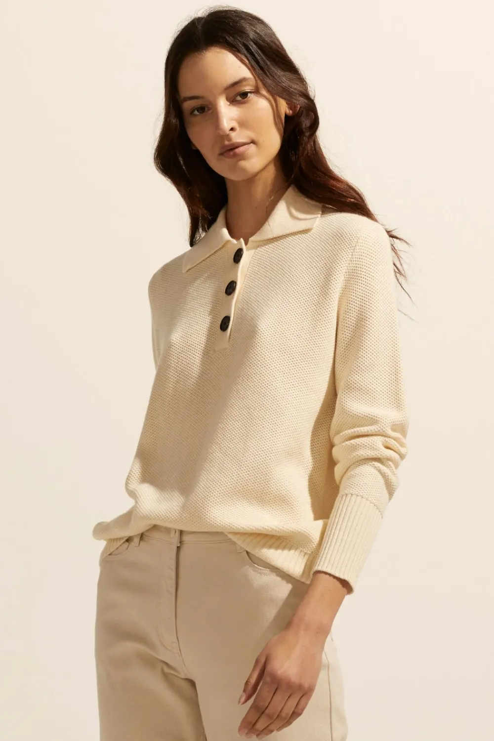 zoe kratzmann Engulf Knit-Cream|Women Knitwear
