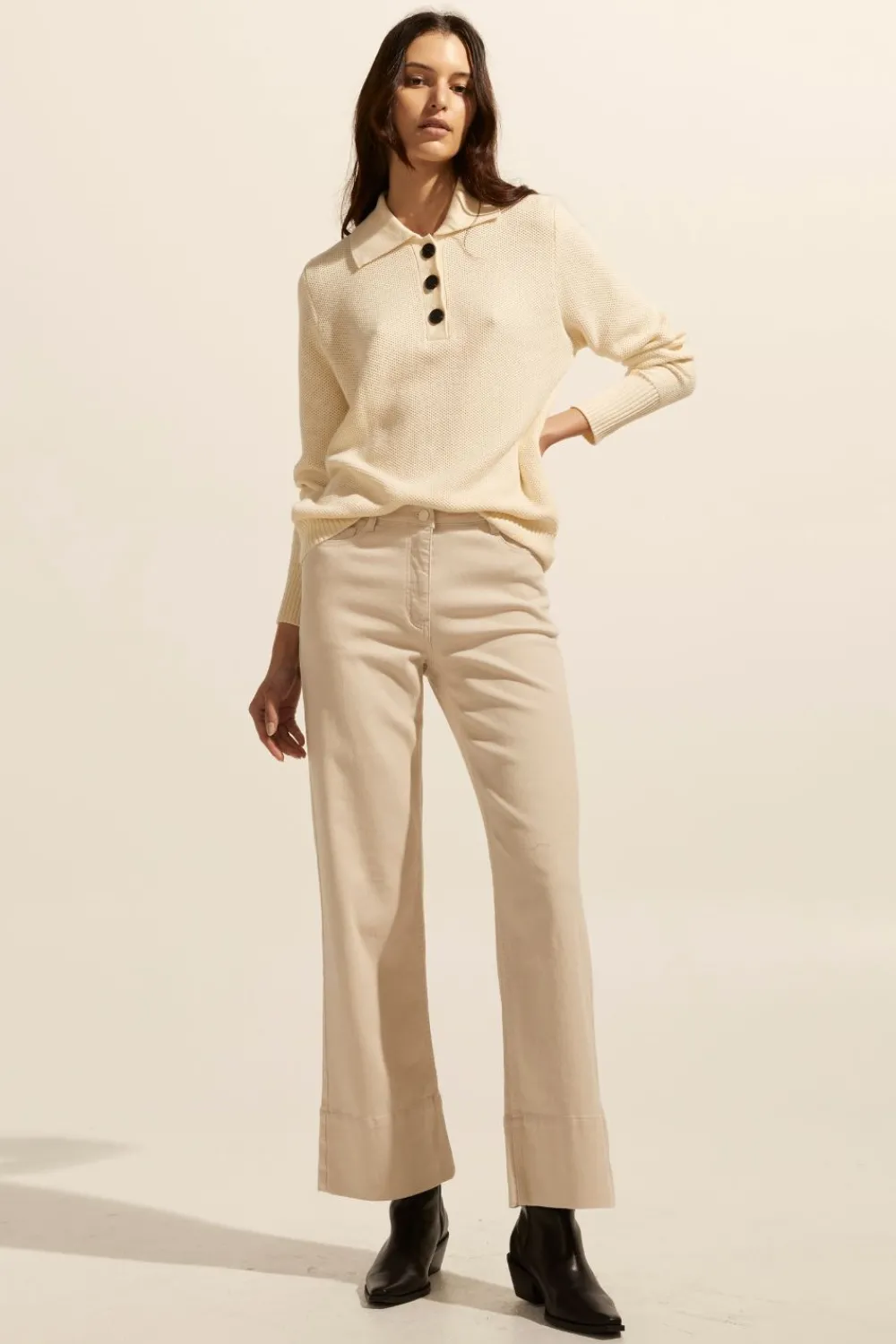zoe kratzmann Engulf Knit-Cream|Women Knitwear